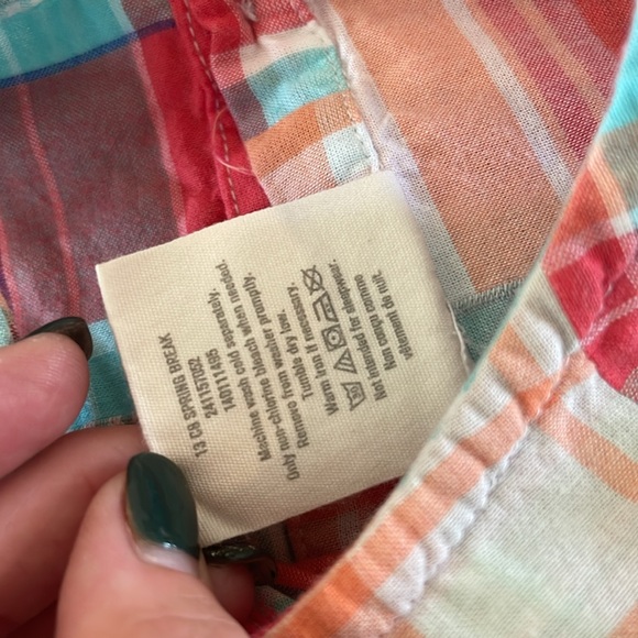 Crazy 8 Multicolor Plaid Dress Girls Size 5 - Picture 3 of 5